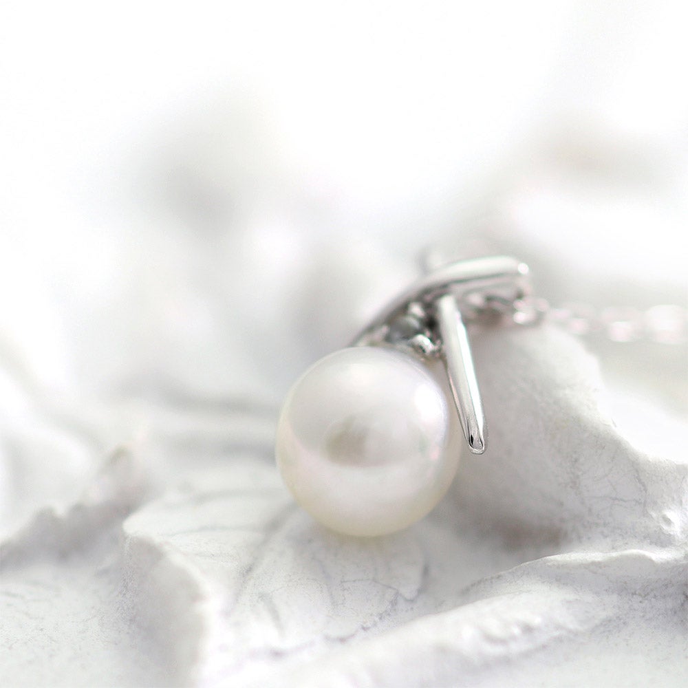 K10WG アコヤ真珠＆アクアマリン ネックレス_04