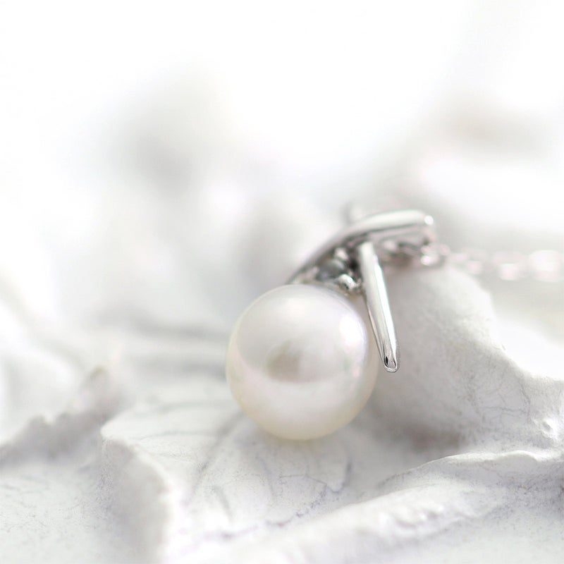 K10WG アコヤ真珠＆アクアマリン ネックレス_04