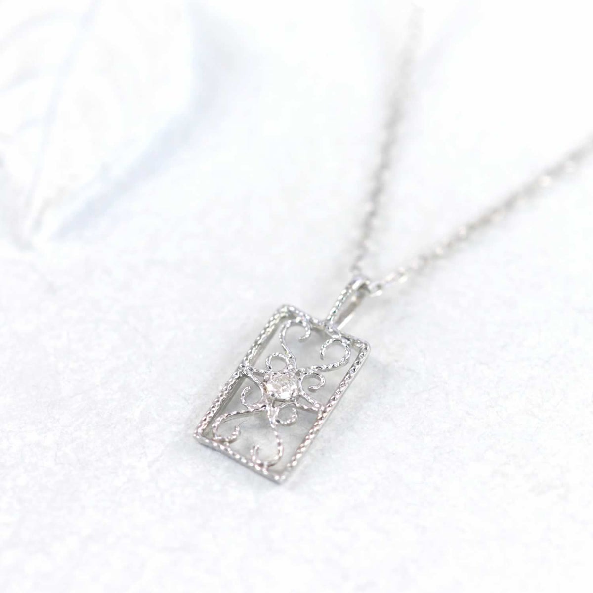 K10WG ダイヤモンド ネックレス_02