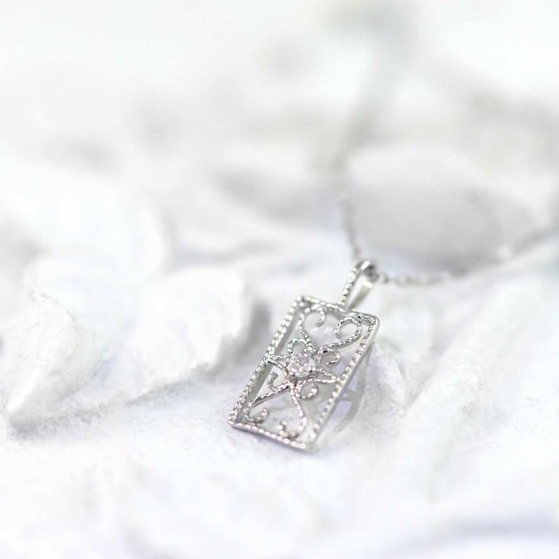 K10WG ダイヤモンド ネックレス_04