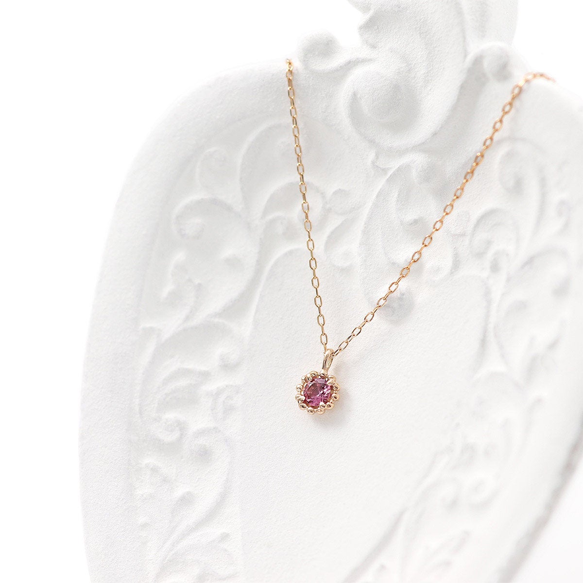 K10PG ピンクトルマリン ネックレス 10月誕生石_04