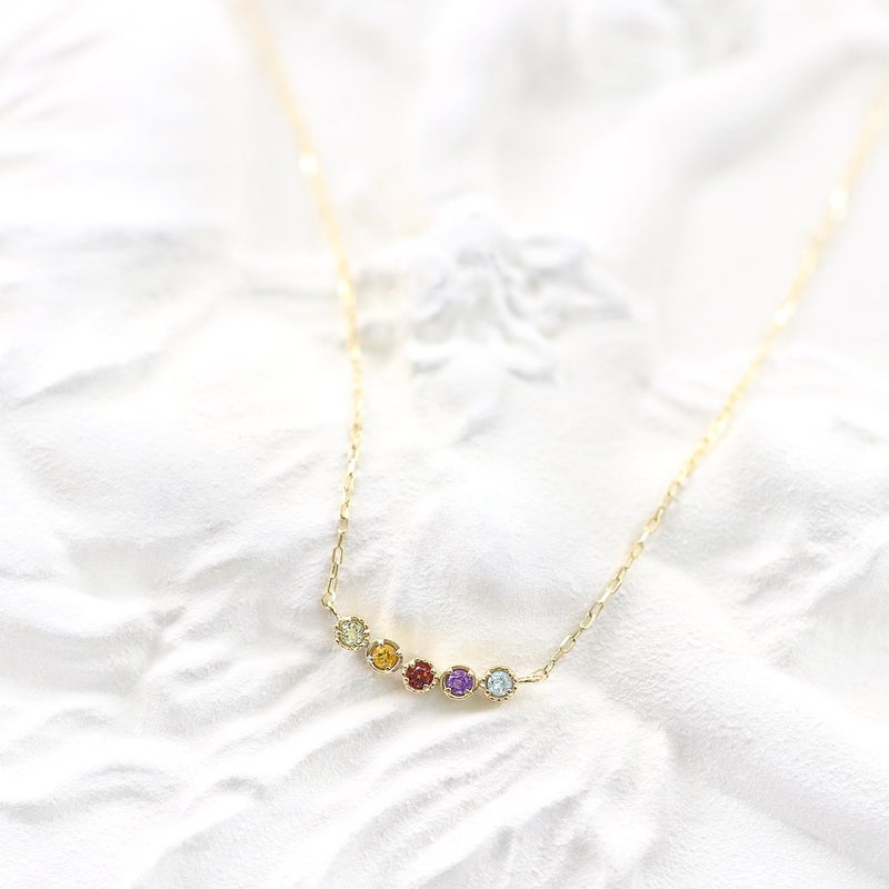 K10YG マルチストーン ネックレス_02