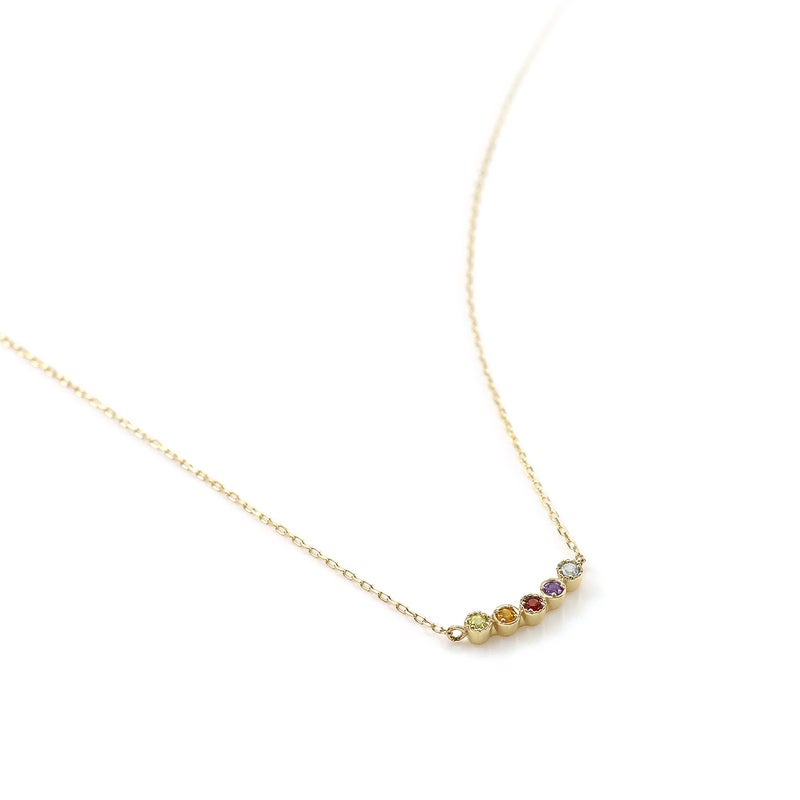 K10YG マルチストーン ネックレス_04