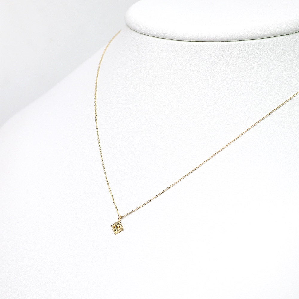 K10YG ペリドット＆シトリン ネックレス 11月の誕生石_10