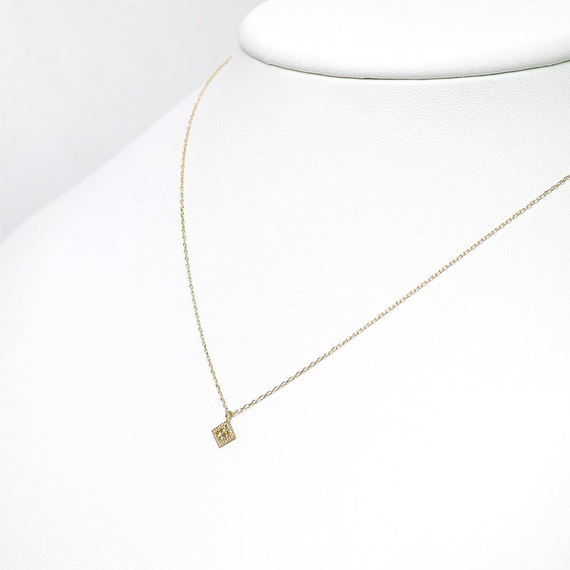 K10YG ペリドット＆シトリン ネックレス 11月の誕生石_10