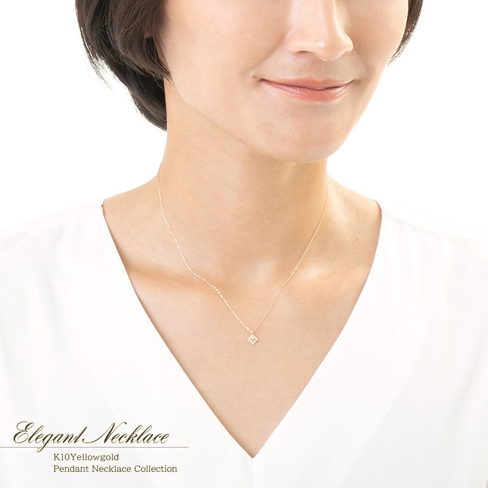 K10YG ペリドット＆シトリン ネックレス 11月の誕生石_11