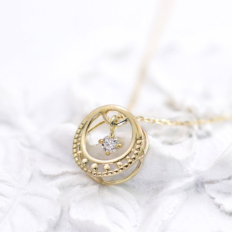 K10YG スイングスター ダイヤモンドネックレス_10