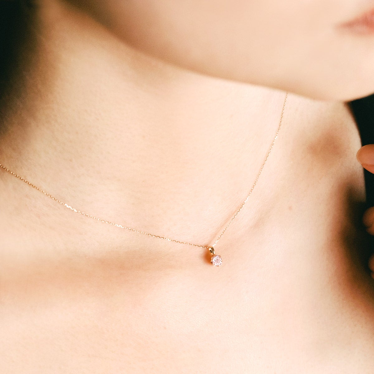 K10YG モルガナイト ネックレス_04