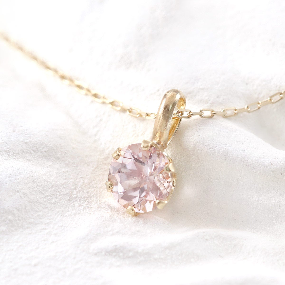 K10YG モルガナイト ネックレス_10