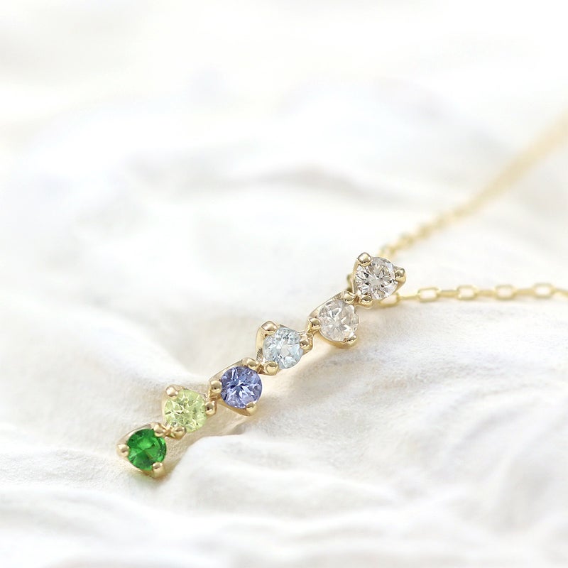 K10YG マルチストーン ネックレス_04