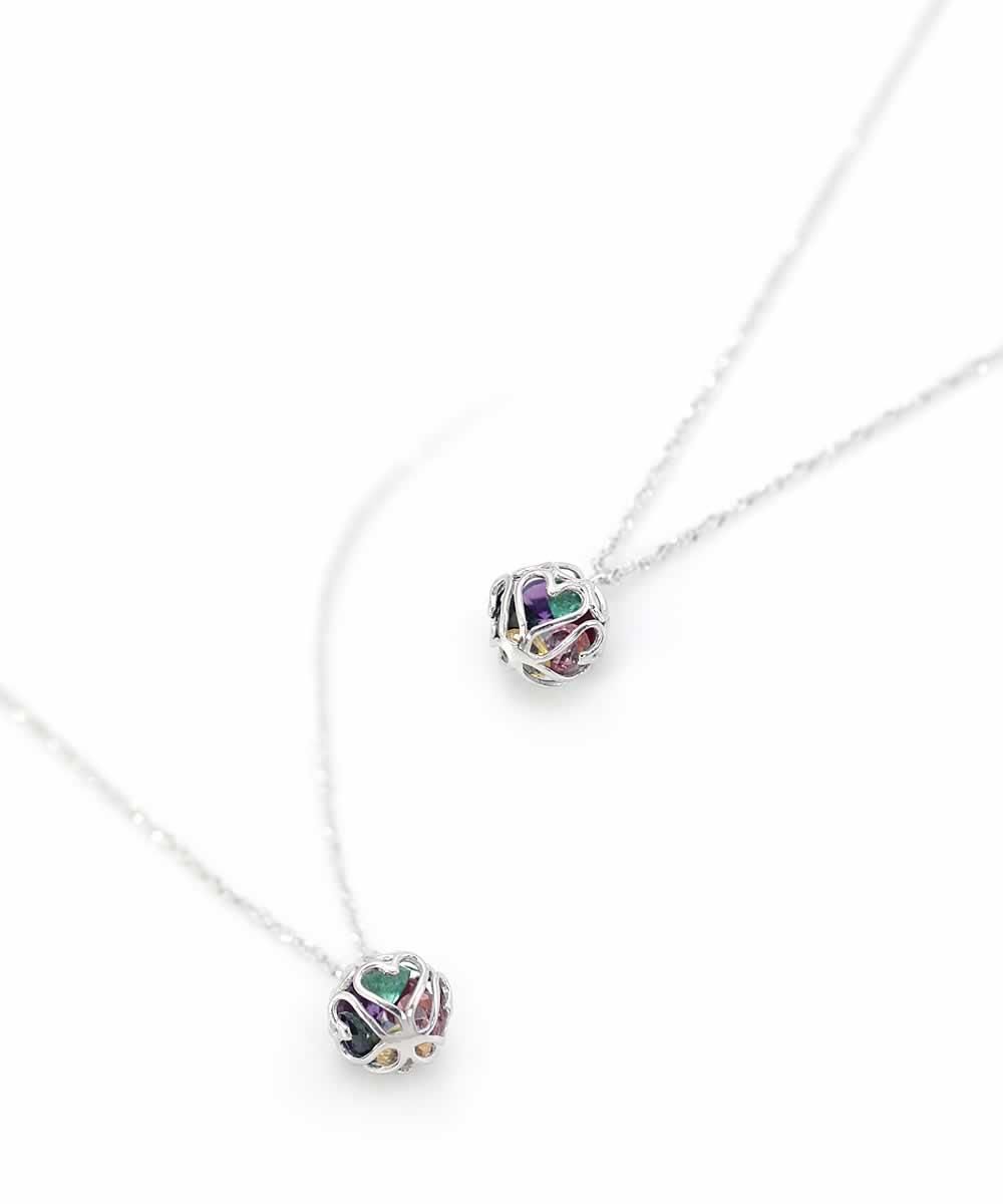 K10WG 7石 アミュレット ネックレス_02