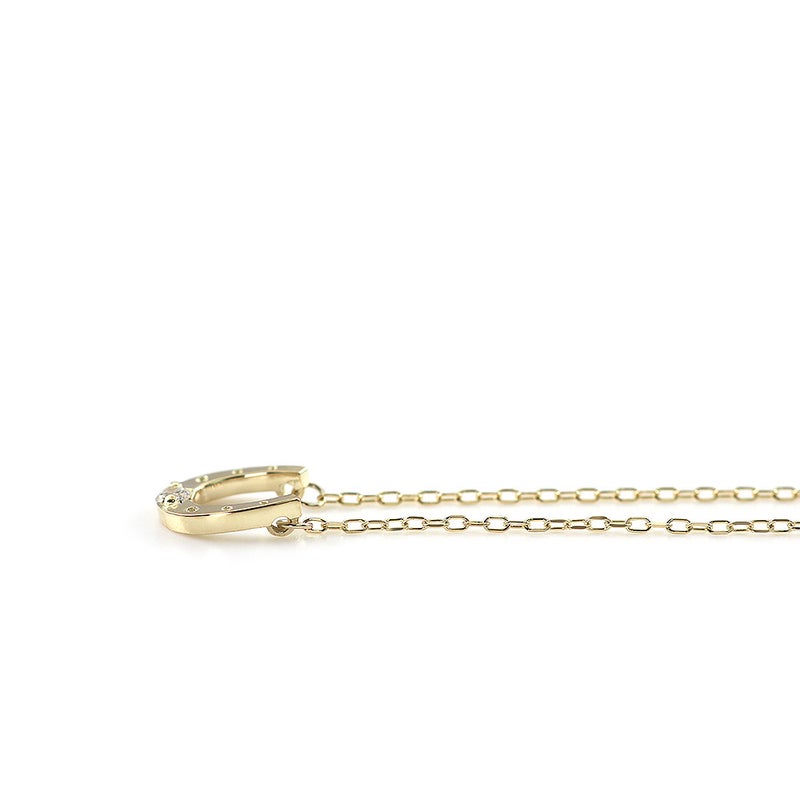 K10 馬蹄（ホースシュー） ダイヤモンド ネックレス_11