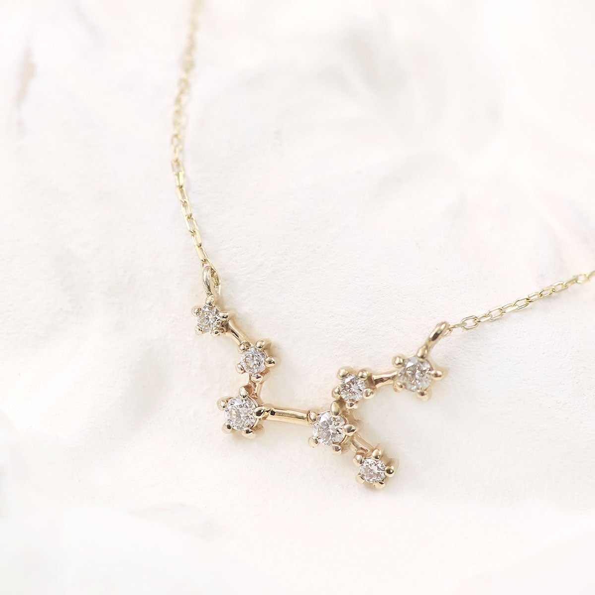 K10YG ダイヤモンド 星座ネックレス | Jewelry ROLA（ジュエリーローラ）