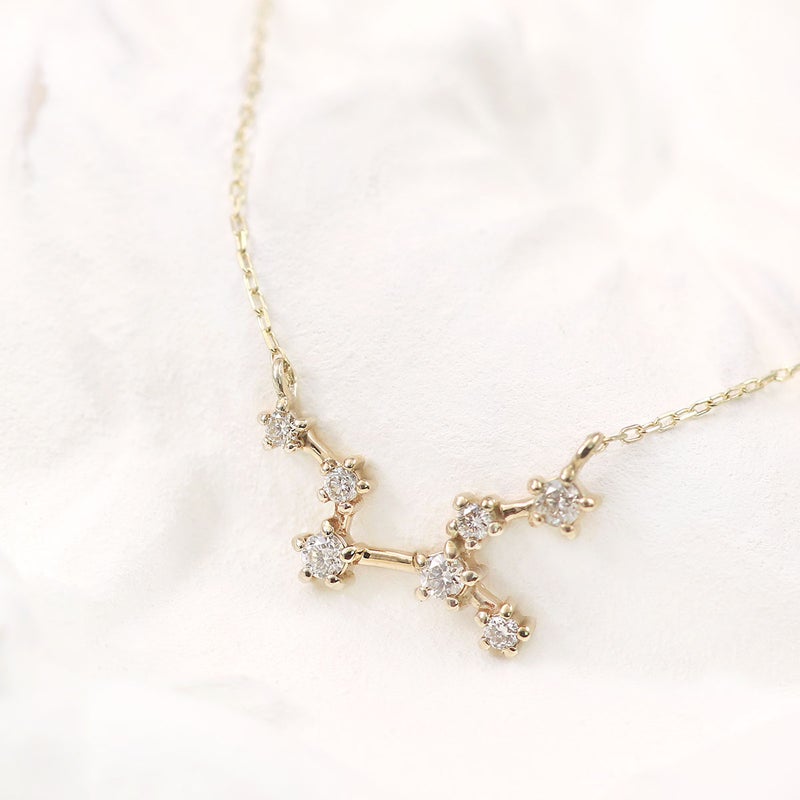 K10YG ダイヤモンド 星座ネックレス_02
