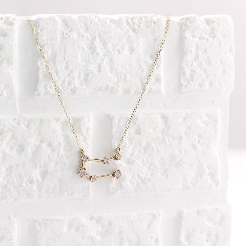 K10YG ダイヤモンド 星座ネックレス_11