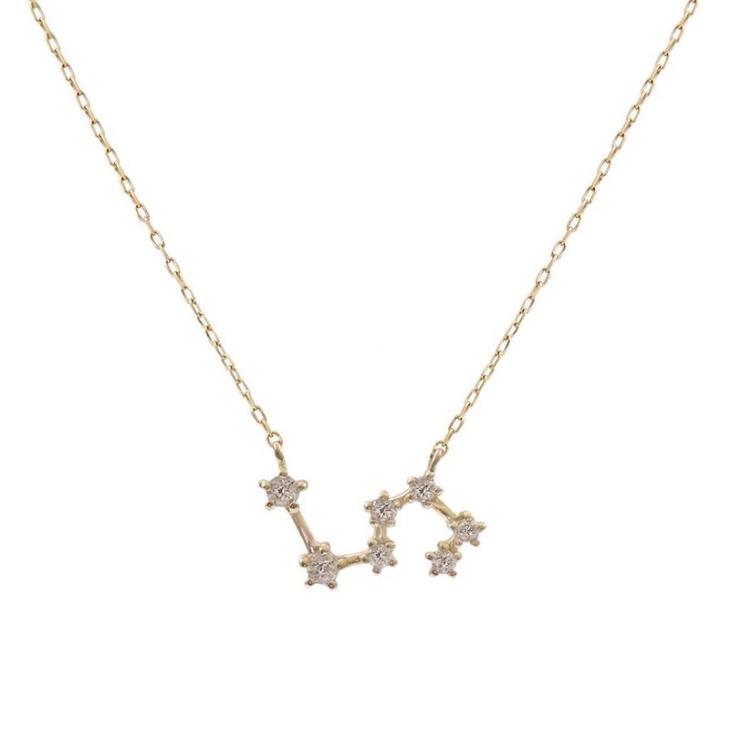 K10YG ダイヤモンド 星座ネックレス_25