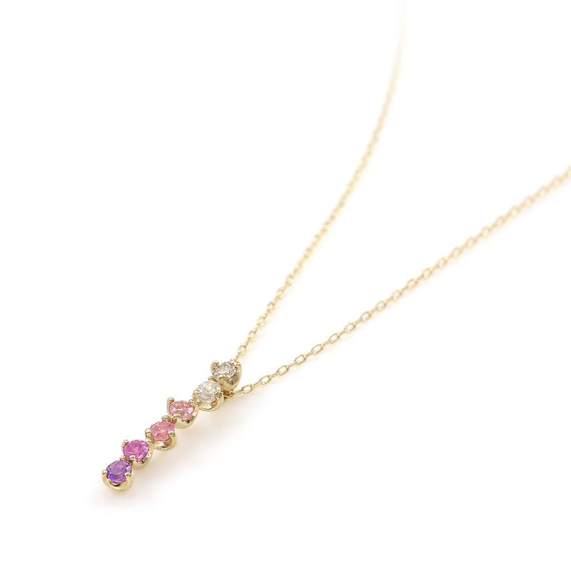 K10YG マルチストーン ネックレス_03