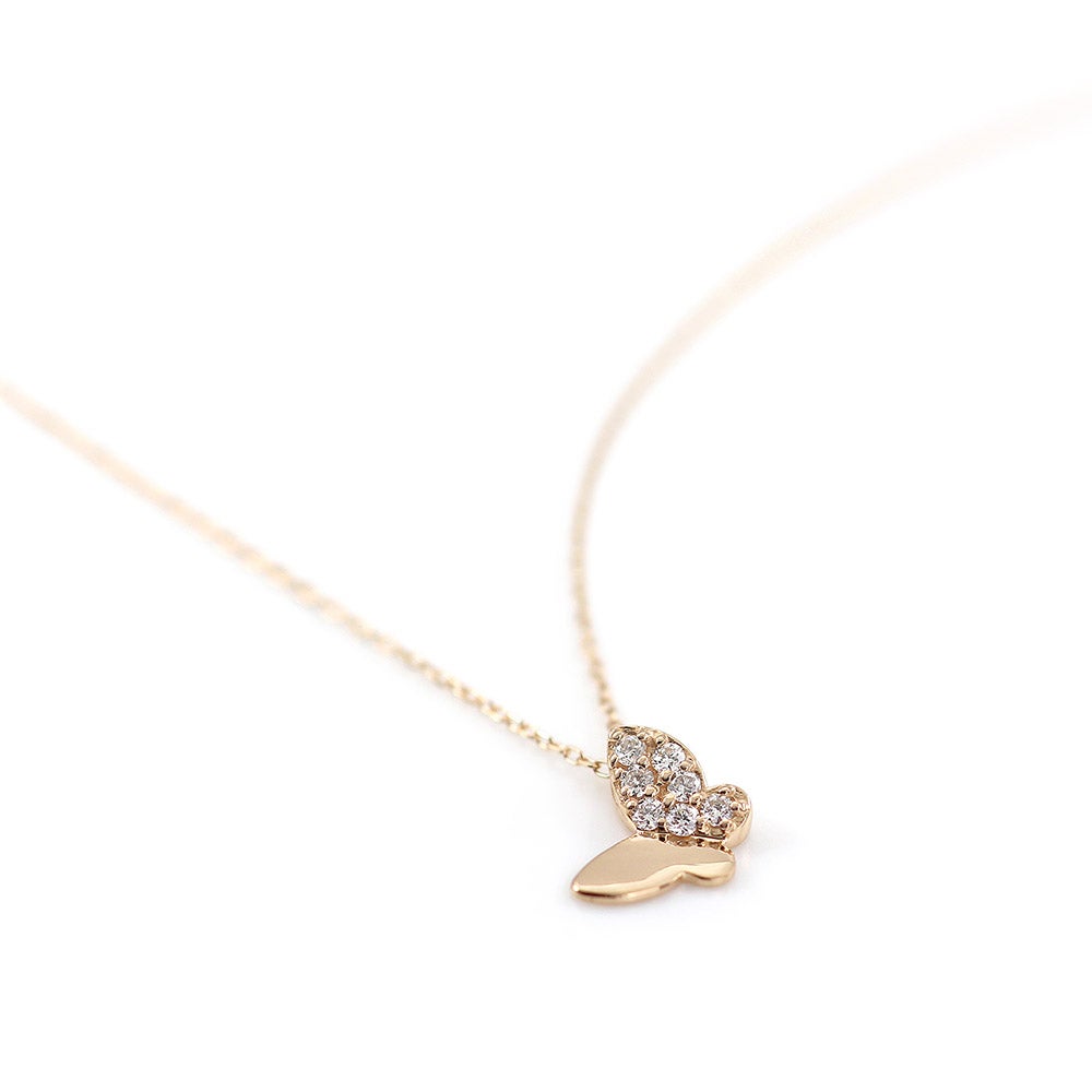 K10PG ダイヤモンド バタフライネックレス_03