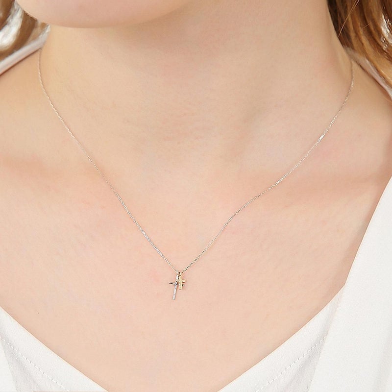 K10WG&K10YG クロスネックレス_04