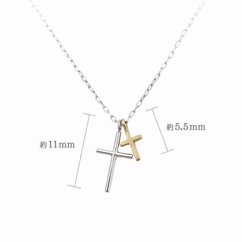 K10WG&K10YG クロスネックレス_05