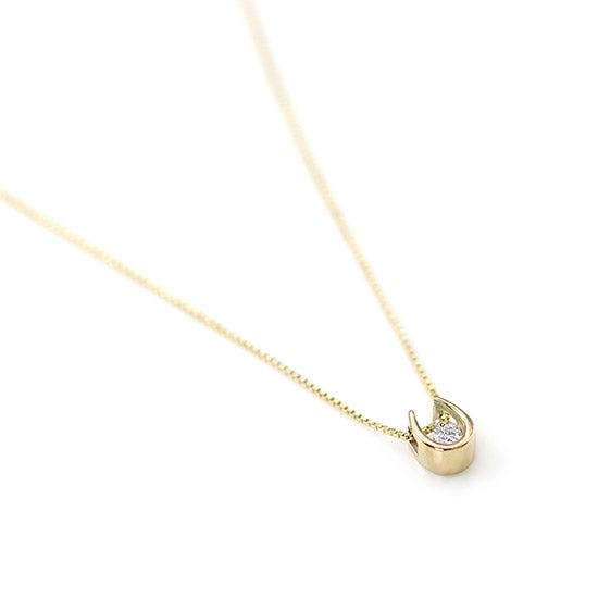 K10YG 馬蹄（ホースシュー）ダイヤモンドネックレス_04