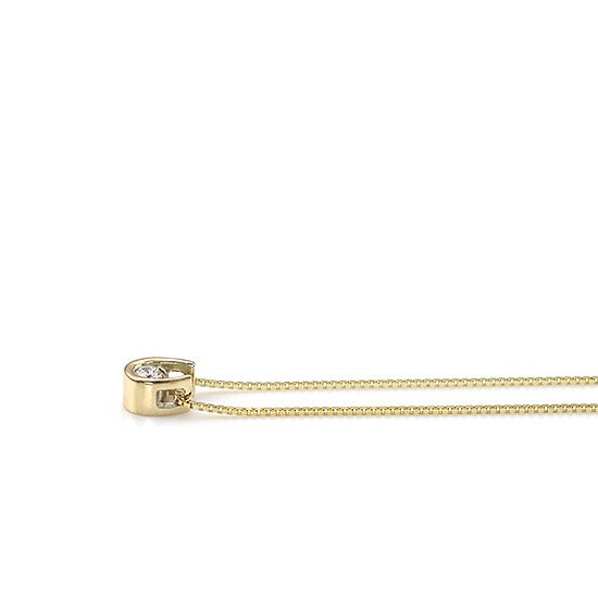 K10YG 馬蹄（ホースシュー）ダイヤモンドネックレス_10