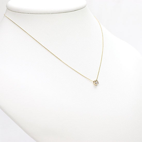 K10YG 馬蹄（ホースシュー）ダイヤモンドネックレス_12