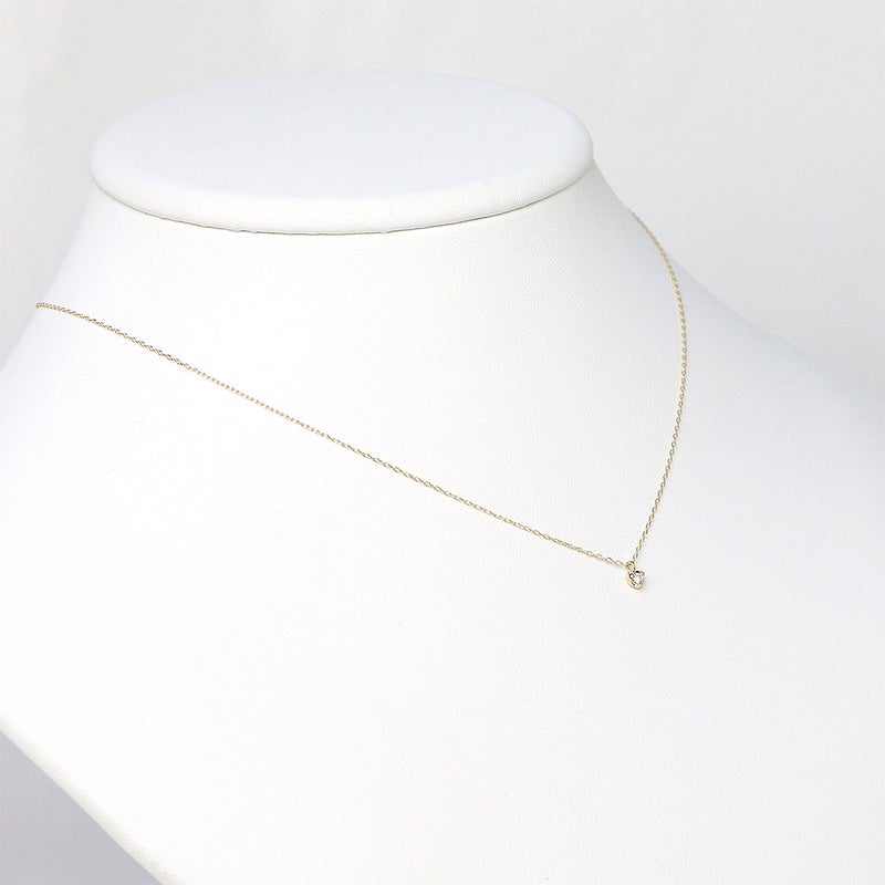 K10 ダイヤモンド ハートネックレス_04