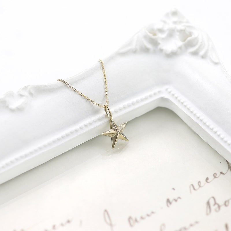 K10YG スター ネックレス_04