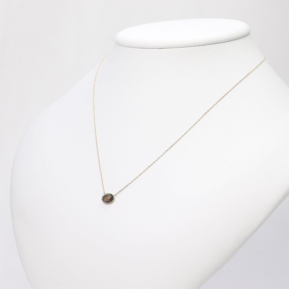 K10YG スモーキークォーツ ネックレス_05