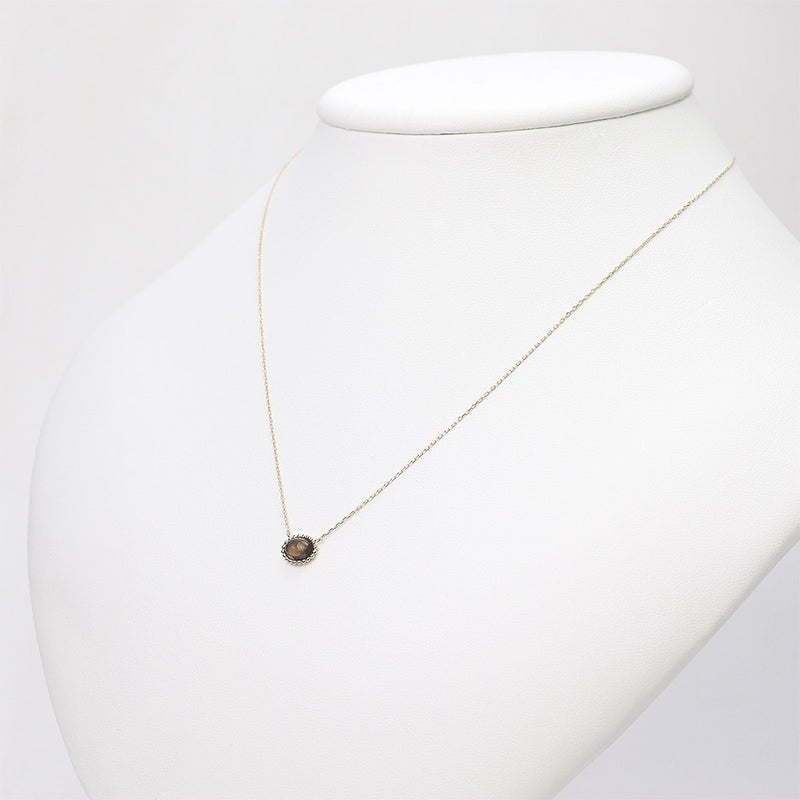 K10YG スモーキークォーツ ネックレス_05