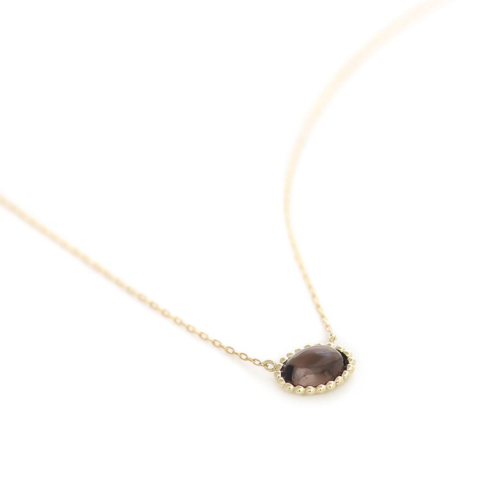 K10YG スモーキークォーツ ネックレス_10