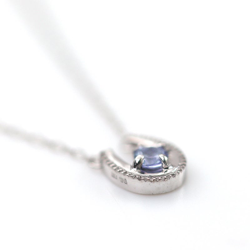 K10WG タンザナイト 馬蹄（ホースシュー）ネックレス_10