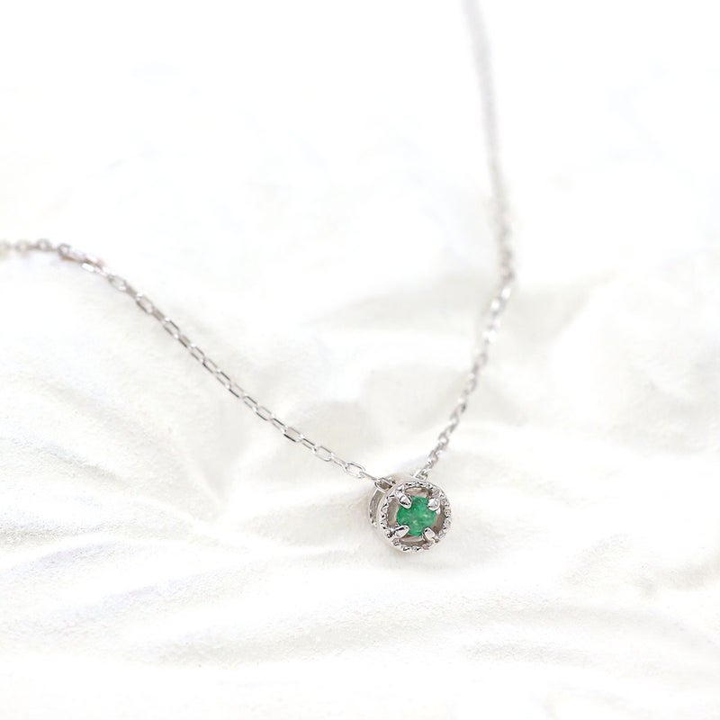 K10WG エメラルド＆ダイヤモンド リバーシブルネックレス_02