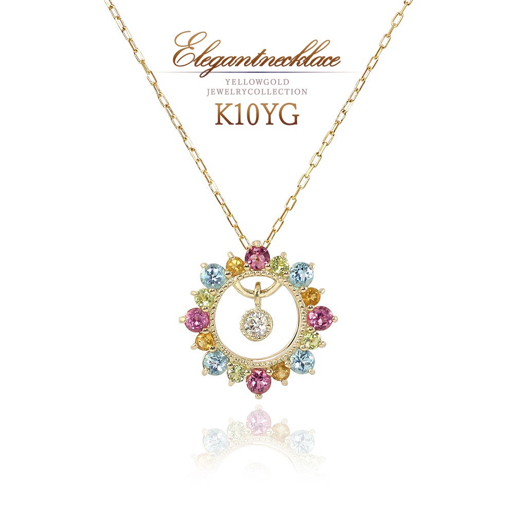 K10YG ハッピースイングスター ネックレス_01