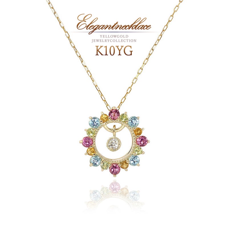 K10YG ハッピースイングスター ネックレス_01