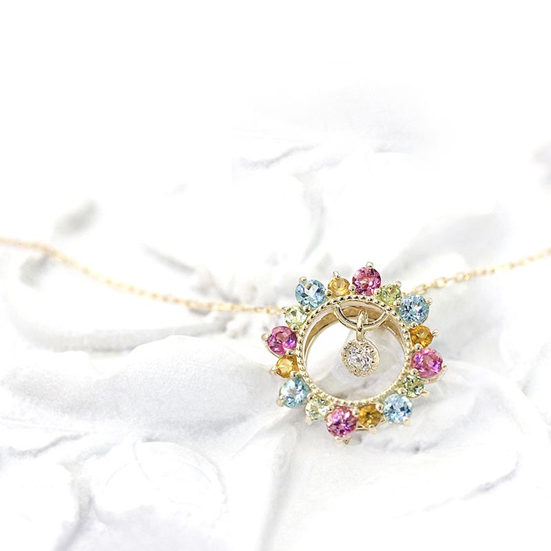 K10YG ハッピースイングスター ネックレス_02