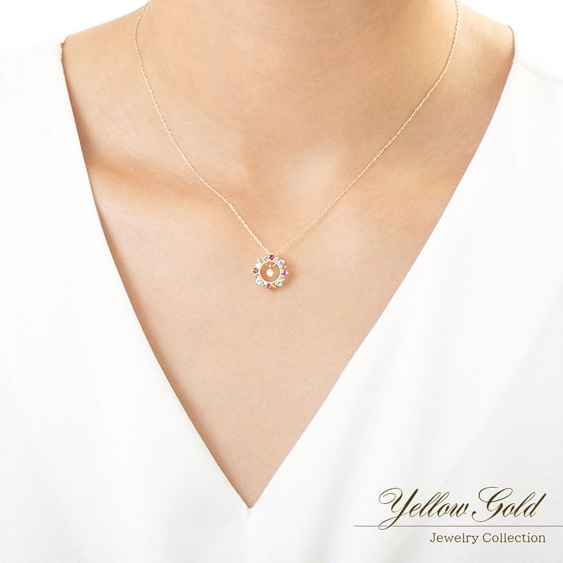 K10YG ハッピースイングスター ネックレス_05