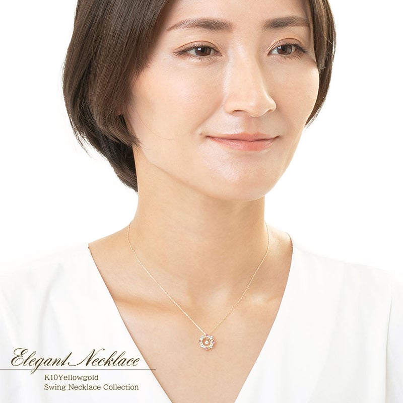 K10YG ハッピースイングスター ネックレス_09