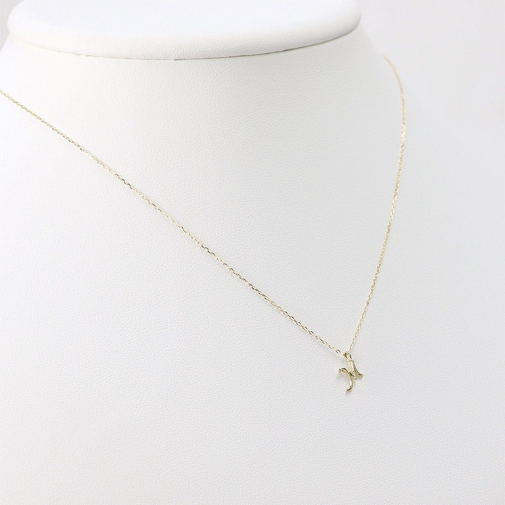 K10YG イニシャル ネックレス_05