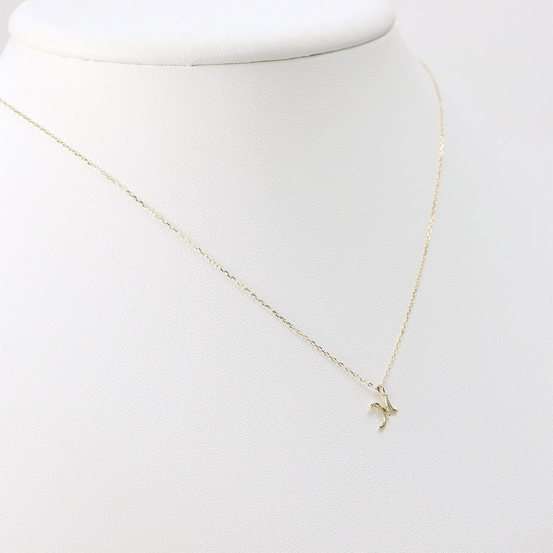 K10YG イニシャル ネックレス_05