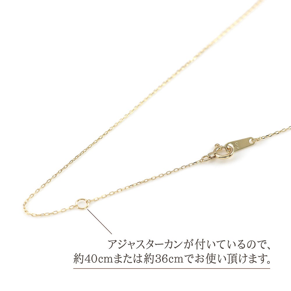 K10YG イニシャル ネックレス_09