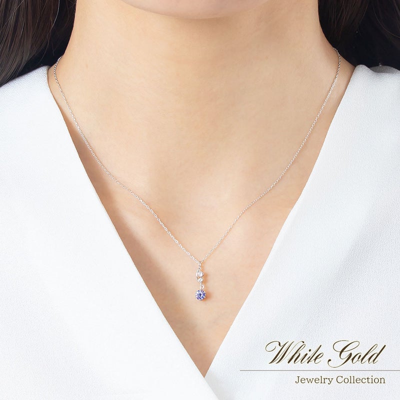 K10WG タンザナイト ネックレス_04