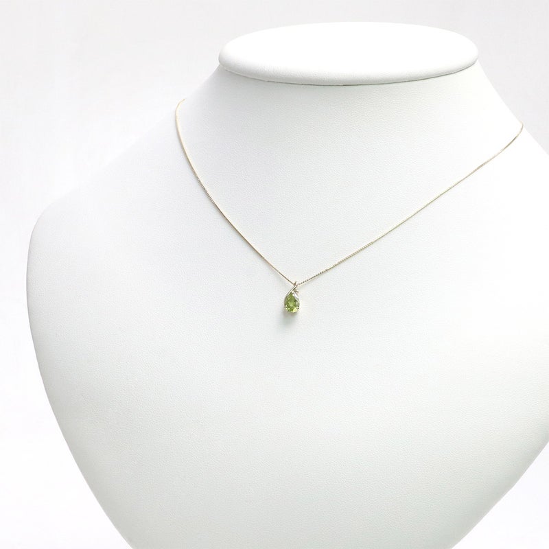 K10YG ペリドット＆ダイヤモンド ネックレス_14