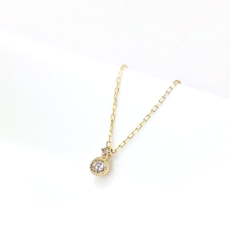 心葉 天然 ダイヤモンド ネックレス K10_02