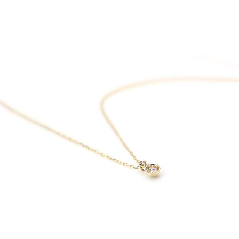 心葉 天然 ダイヤモンド ネックレス K10_03