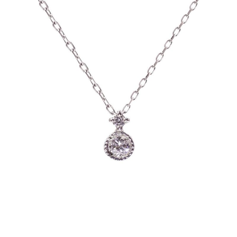 心葉 天然 ダイヤモンド ネックレス K10_23