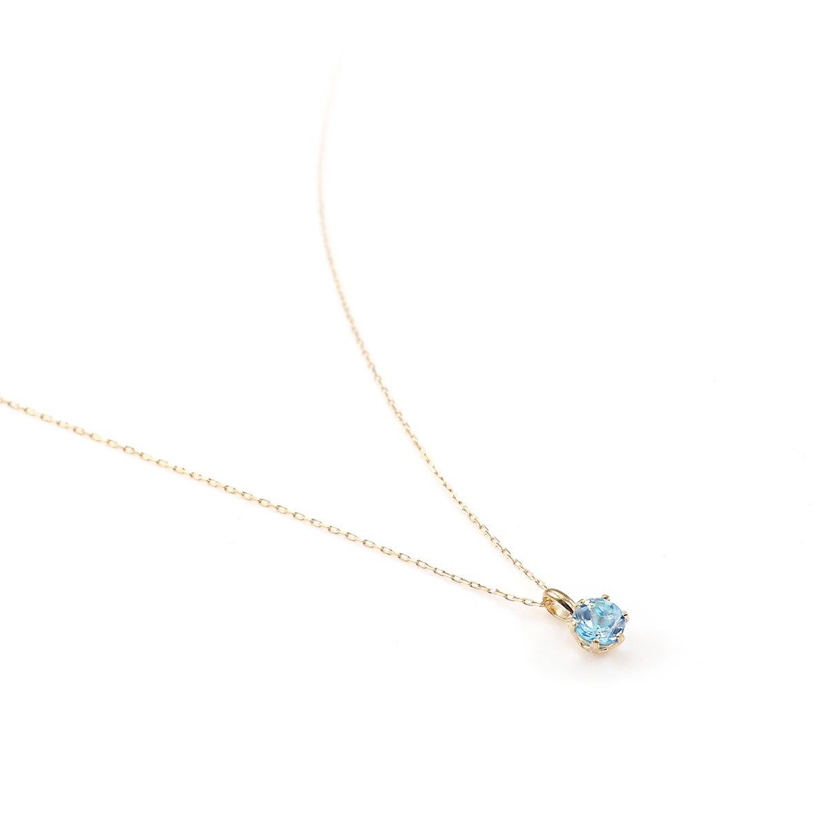 K10YG ブルートパーズネックレス 11月誕生石_02