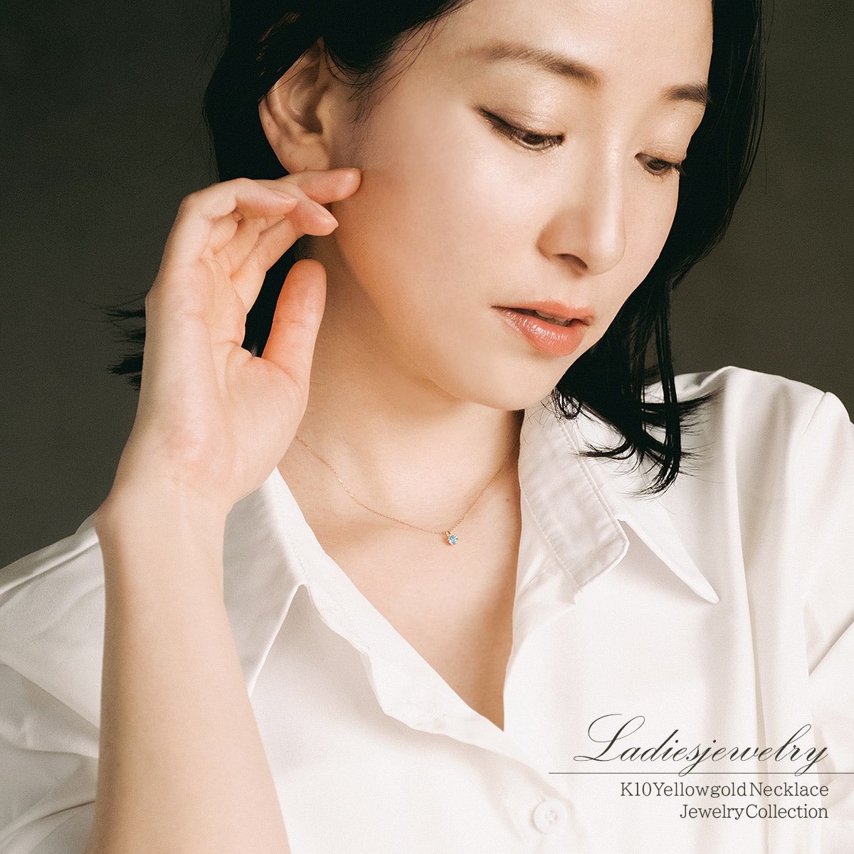 K10YG ブルートパーズネックレス 11月誕生石_13