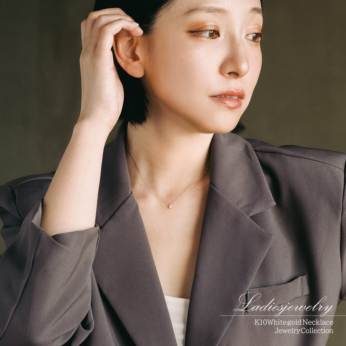 K10WG ダイヤモンド ネックレス_12